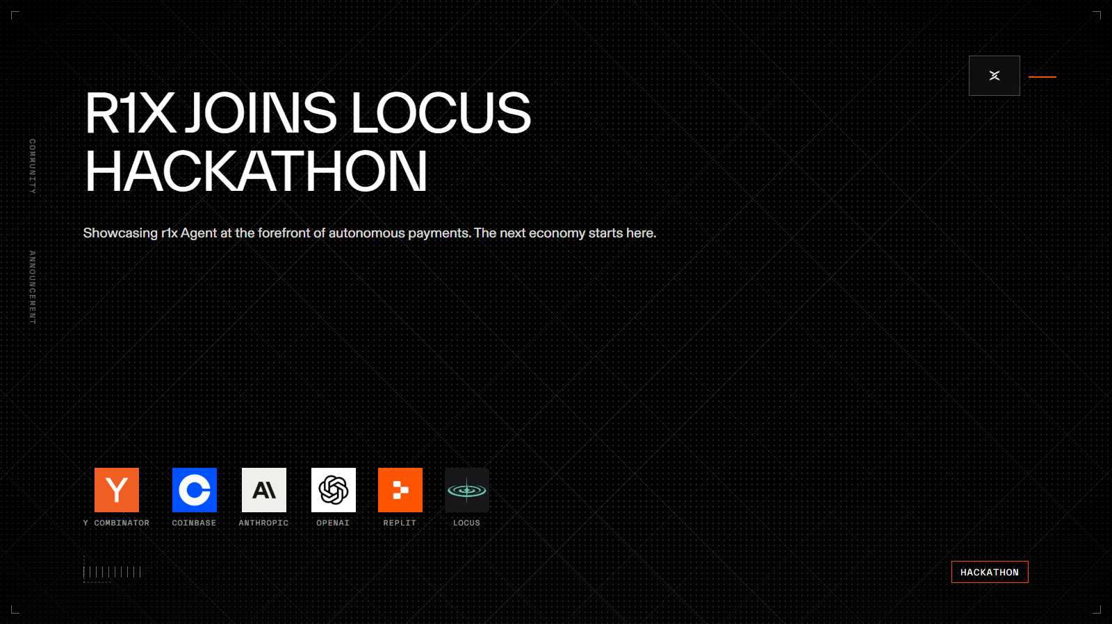 r1x Labs attending PayWithLocus hackathon
